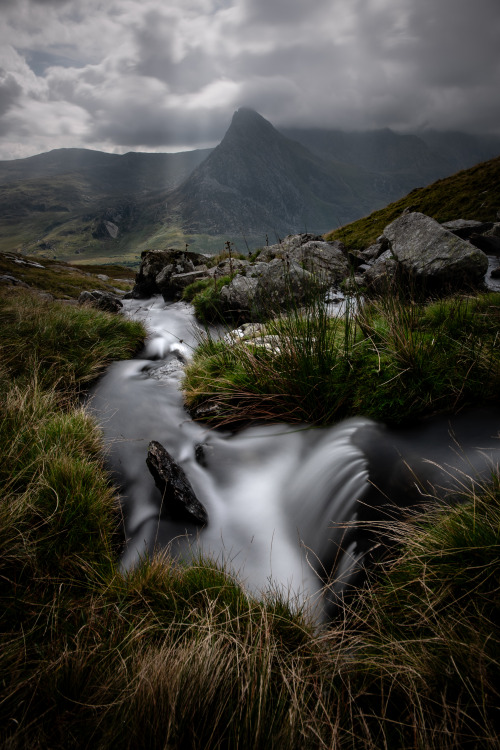 Mountains and Waterfalls.Ogwen Valley, Snowdonia