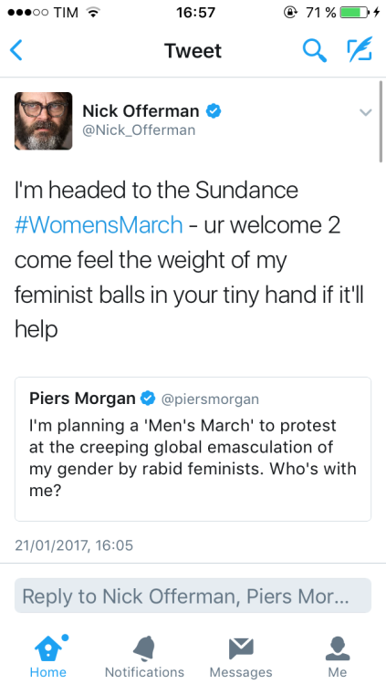 mongellers: mongellers: ur welcome 2 come feel the weight of my feminist balls in your tiny hand upd