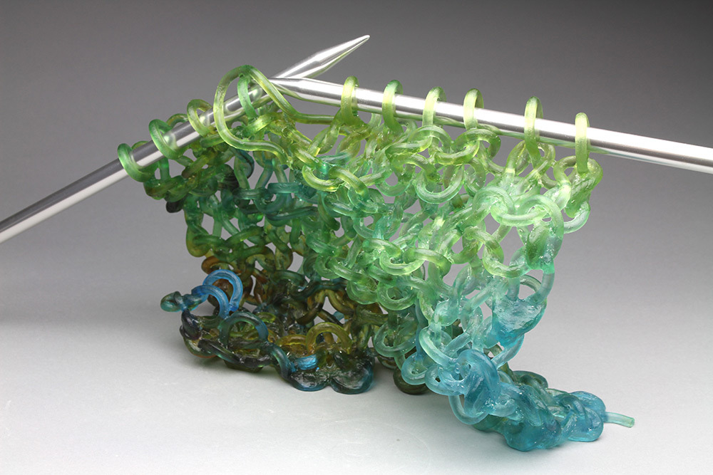 culturenlifestyle:  Exquisite Glass Art Sculptures Resemble Needles and Yarn by Carol