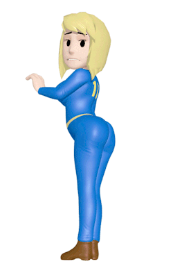 therealshadman:  Fully rigged 3D Vault Girl,