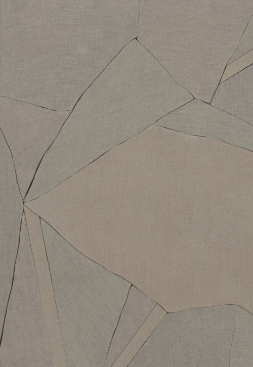 likeafieldmouse:  Wyatt Kahn - Untitled (2013) - Linen on fragmented canvas