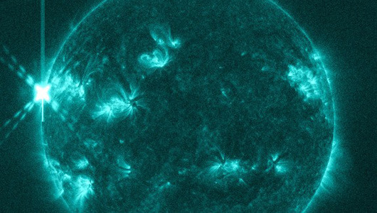 Sun unleashes strongest solar flare of the year
The solar flare erupted from an active sunspot on the far side of the sun, so it was not directly facing Earth when it unleashed a wave of super-hot plasma.