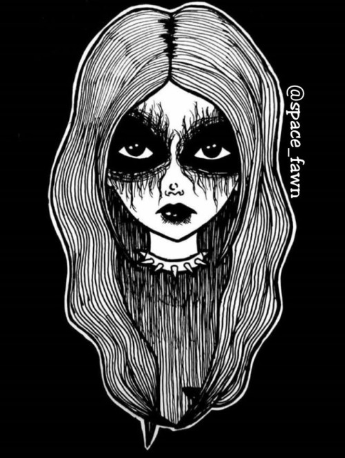 metalheadfromslovakia: Was thinking about making my design into tshirts, what do you think?   Instagram: space_fawn 
