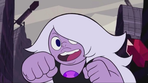 bpd-amethyst: You have been visited by Amethyst. Give her a fist bump. I ALMOST BROKE MY SCREEN