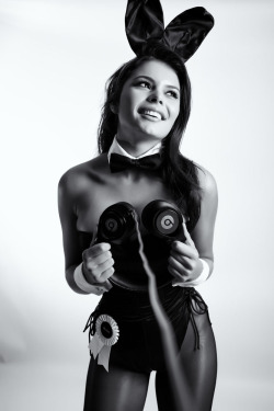 #BEATSANDTHEBUNNY Playmate Alana Campos photographed