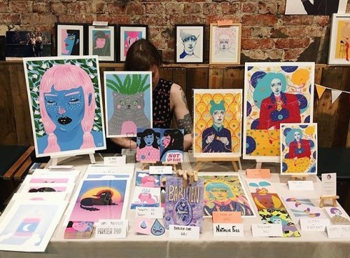 I’m at Kulturhuset in Oslo with @natillustration and @blankspaceoslo today, selling prints and origi