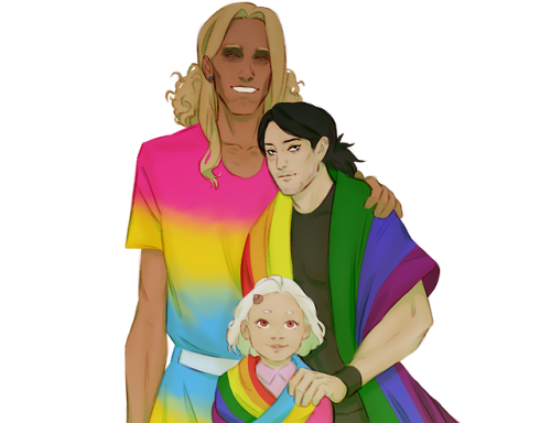 snakes-and-kunais:Happy Pride Month!SIXHSIDBDKCJ OH MY GOD I LOVE THIS SO MUCH