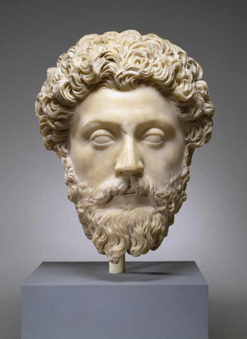 thesilenceofthemarble: Portrait of the Emperor Marcus Aurelius, about 161-180 AD, Walters Art Museum