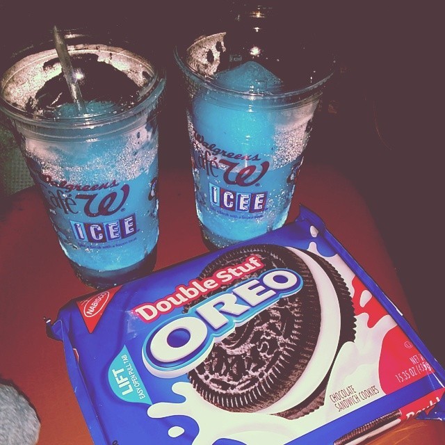 The makings of a great movie night n.n #movienight #walgreens #oreo #icee #house