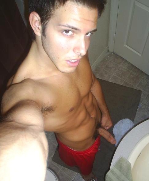 gayboyselfshots:  See more horny nude amateur boys showing off their cocks at Gay Cam Studs