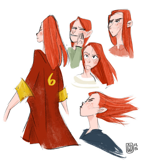 I re-read some HP. Have some HP doodles!
