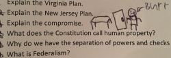 heidi8:  Look at my son! 7th grade homework assignment - the questions are “What Is Federalism” &amp; “how did both parties react to the French Revolution?”This mom thanks @linmanuel for his fantastic impact on middle school US history homework.