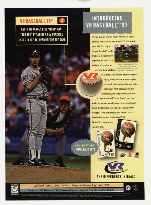 ‘VR Baseball ‘97′PlayStation / Saturn