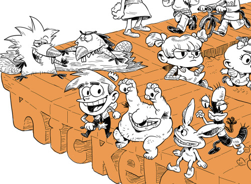 nickanimationstudio:  “Nickelodeon Nostalgia” by NAS Storyboard Artist Aaron Austin”I’ve been at Nickelodeon for about 3 months now, and I wanted to make something that paid homage to the Nickelodeon cartoons I grew up with. It’s amazing