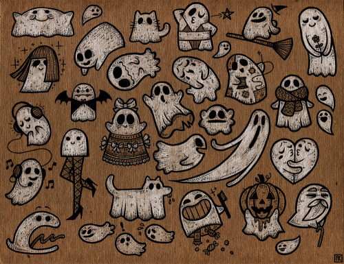 malliya-art:
“ A sheet of GHOSTS!
”