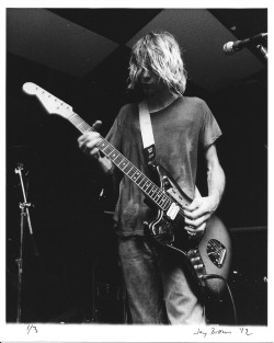 storedeepinsideme:  Kurt Cobain, Stache’s, Columbus, OH. 1991