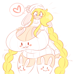 theycallhimcake:  &ldquo;HUMPH, LOOK, IT COMES IN BUNNY STUFF TOO&rdquo; I guess Nicole got her a whole set to go with the socks