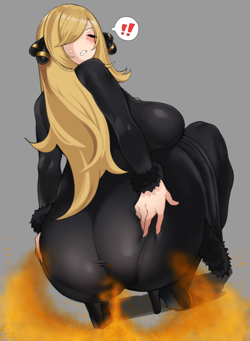 yoshizilla-rhedosaurus:fartingpokemonandmariogirls:Cynthia farting repulsive poots Yeah so Pokemon B