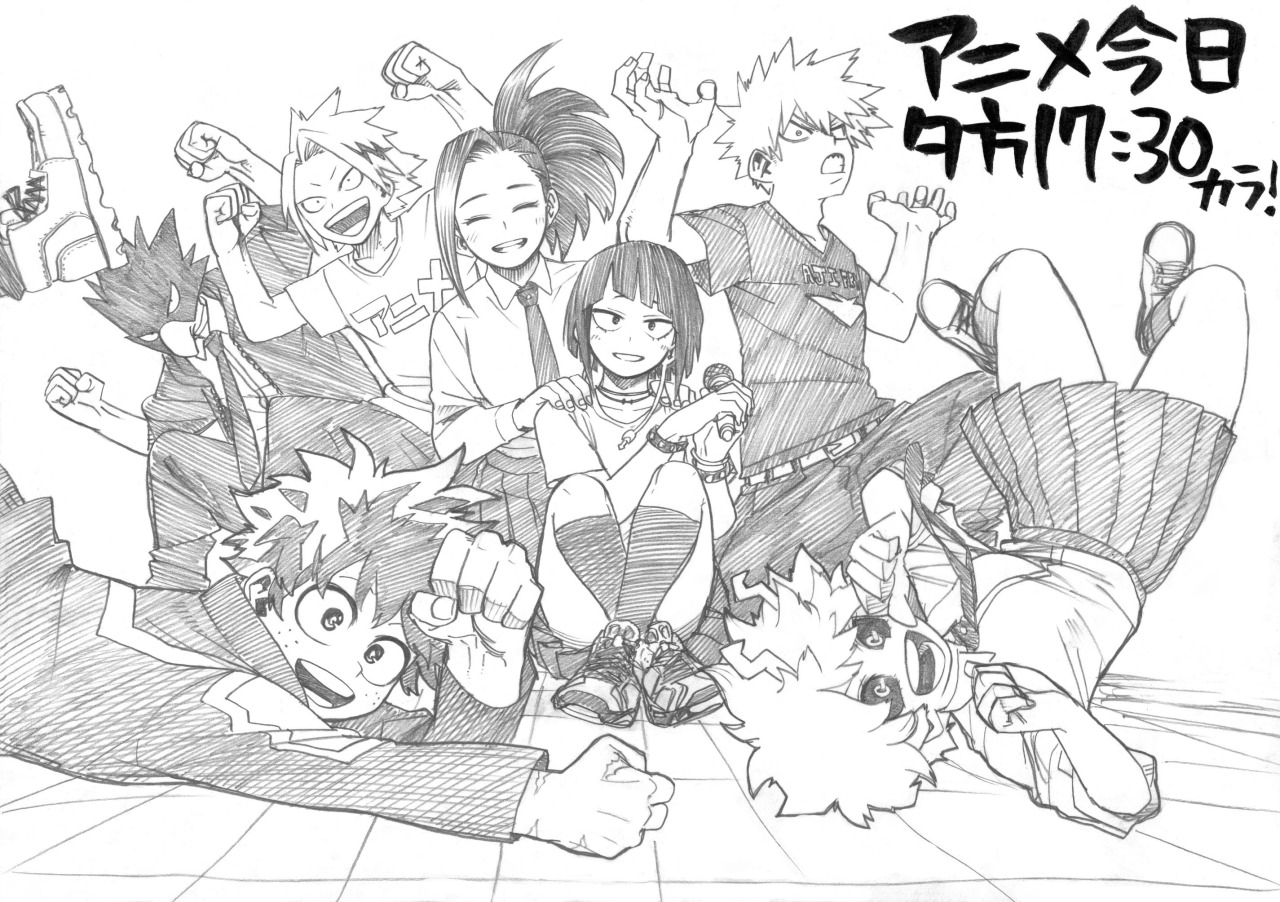 All of Horikoshi's twitter sketches on Tumblr