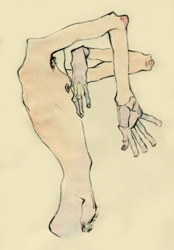 dactik-art:  Egon Schiele artist studies (old art)