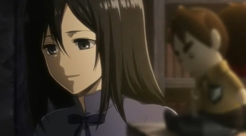 micasaas:little mikasa smiling is everything I can’t MY PRECIOUS BABY GIRL