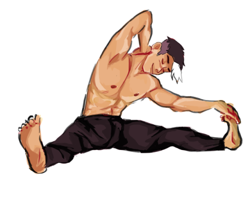 meepzs:gotta stretch before u beat up some galra soldiers