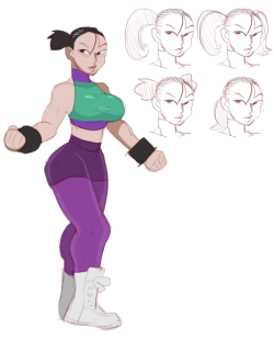 Also I finally worked out a character design for not-chun-li for my next Paycomic!