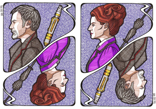 Doctor Who Cards: Master and Missy