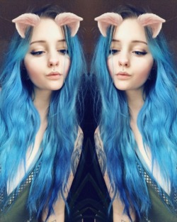 ericaelly:I enjoyed blue hair for a moment but it’s hella nice to be blonde again