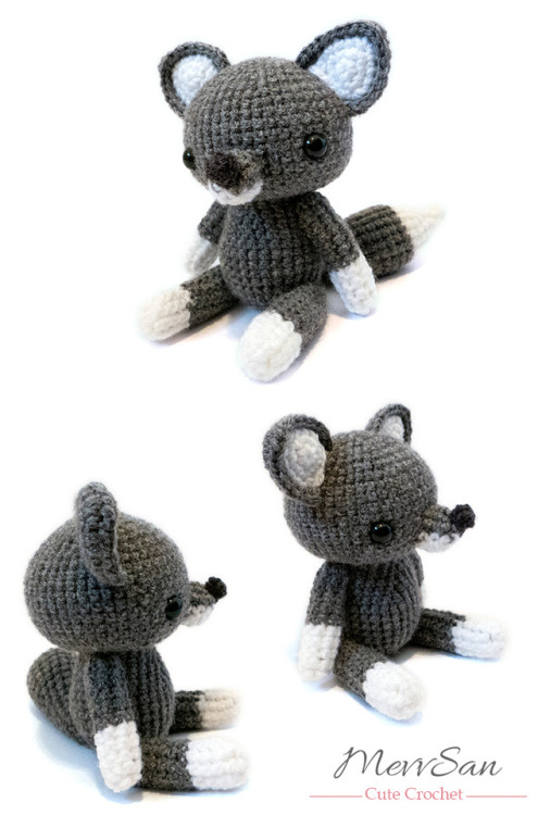 Amigurumi Woodland Critter Wolf crochet pattern by MevvSan.