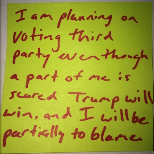 These voters feel pretty strongly about the 2016 election. Do you have an election confession? Share