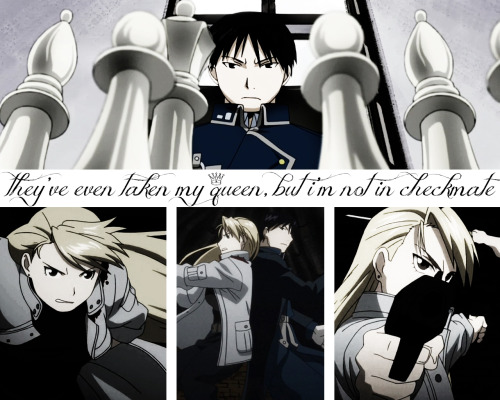 malonna:  13(ish) Days of FMA - Day 11: Team Ed or Team Mustang - TEAM MUSTANG FTW! Mustang or Ed? Mustang every god damn time. Easily. And it gave me an excuse to do some chess piece inspired work. 