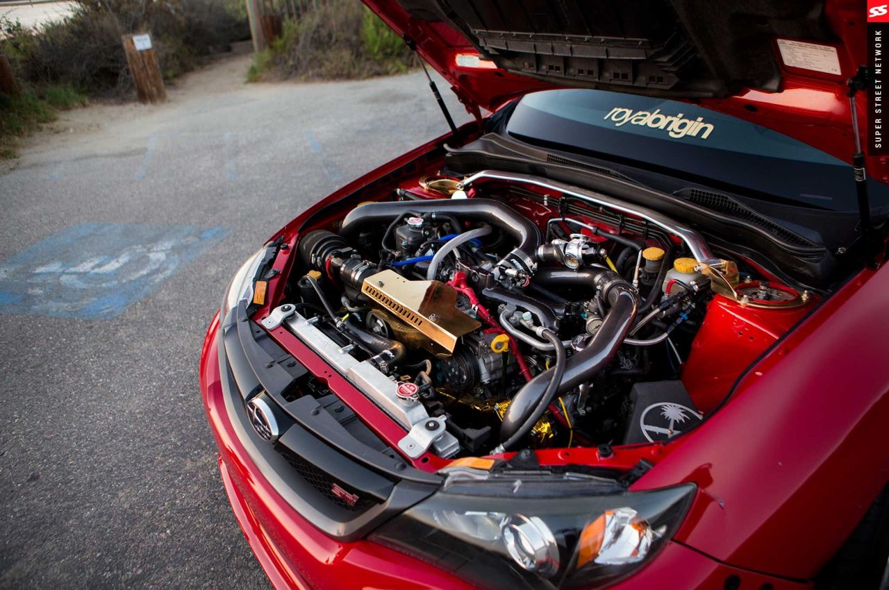 upyourexhaust:  Big-turbo ‘09 Subaru STI Hatchback from Royal OriginPhotos via