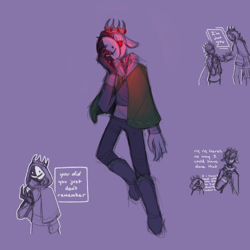 dream smp art dump! featuring: doodles made in a haze at 3 am after finishing lore streams, old ref 