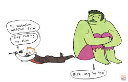 gingerhaze:  inspired by Hawkeye’s video