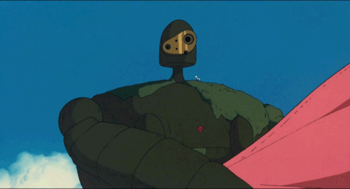 Laputa Guardian Robots’ optional GIFs for Ghibli Card.