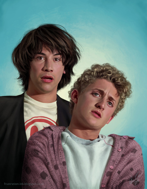 dorianthevikingart: Finally got around to finishing this. Bill and Ted.