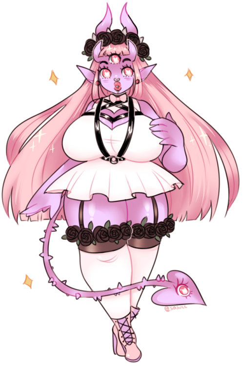 saasu:two commissions for @hallowedgirl ~ ♥ had fun drawing them!
