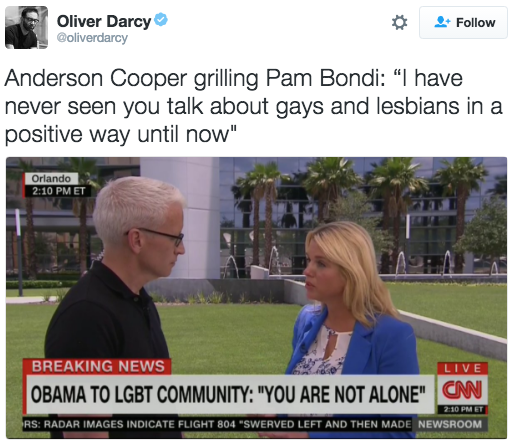 revolutionarykoolaid:   Anderson Cooper is out here doing the Lord’s work! I can’t