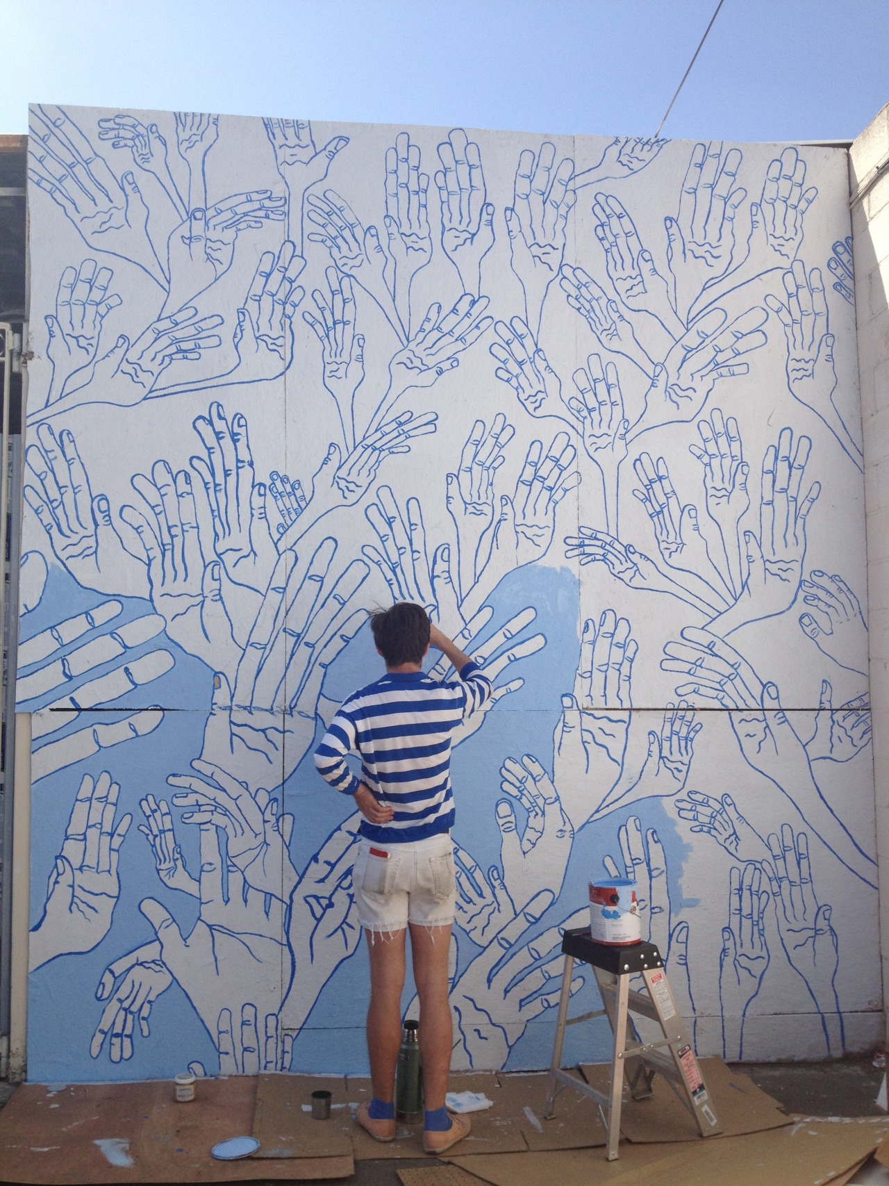 homelyhook:  Really excited about my good buddy, Forrest Perrine, doing a mural on