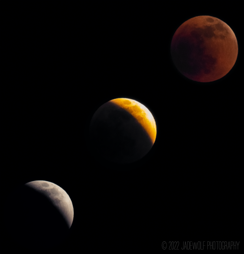 Lunar EclipseNear Lake Castaic, California