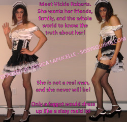 sissysquirts:  Now the whole world knows the truth =) http://www.sissysquirts.com/2016/06/vickie-roberts.html