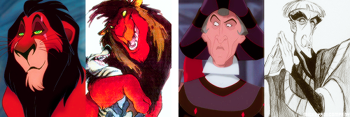 mickeyandcompany:Disney villains + concept art