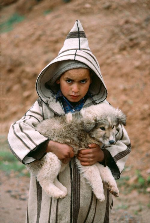 Amazigh child of the atlas, Morocco