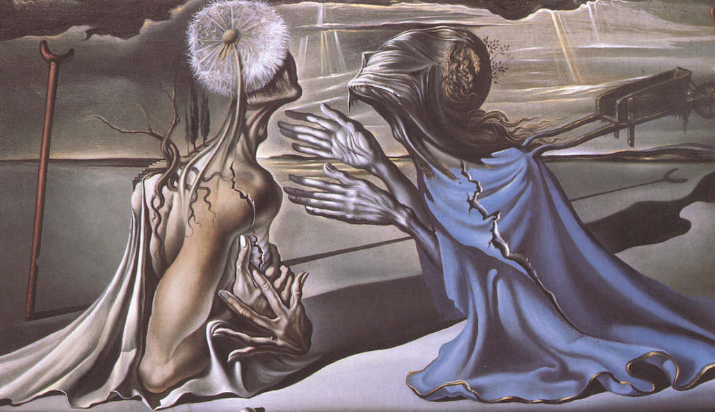 pixography:  Salvador Dali ~ “Tristan and Isolde”, 1944  The figures of Tristan