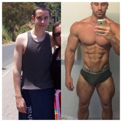 manly-muscular-machos:  Transformation by