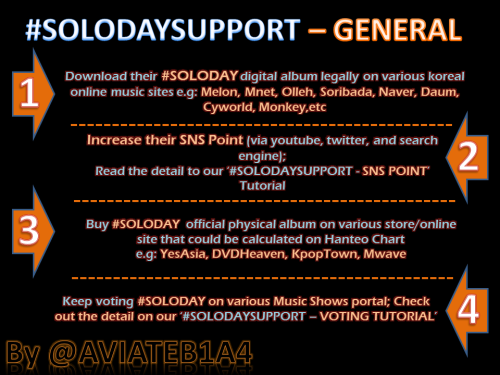 aviateb1a4:  [TUT] #B1A4 #SOLODAY SUPPORT! Help the boys win on various music shows~ Go go go BANAs! ^^ Do not remove the logo. Take out with full credits! *will be updated later 