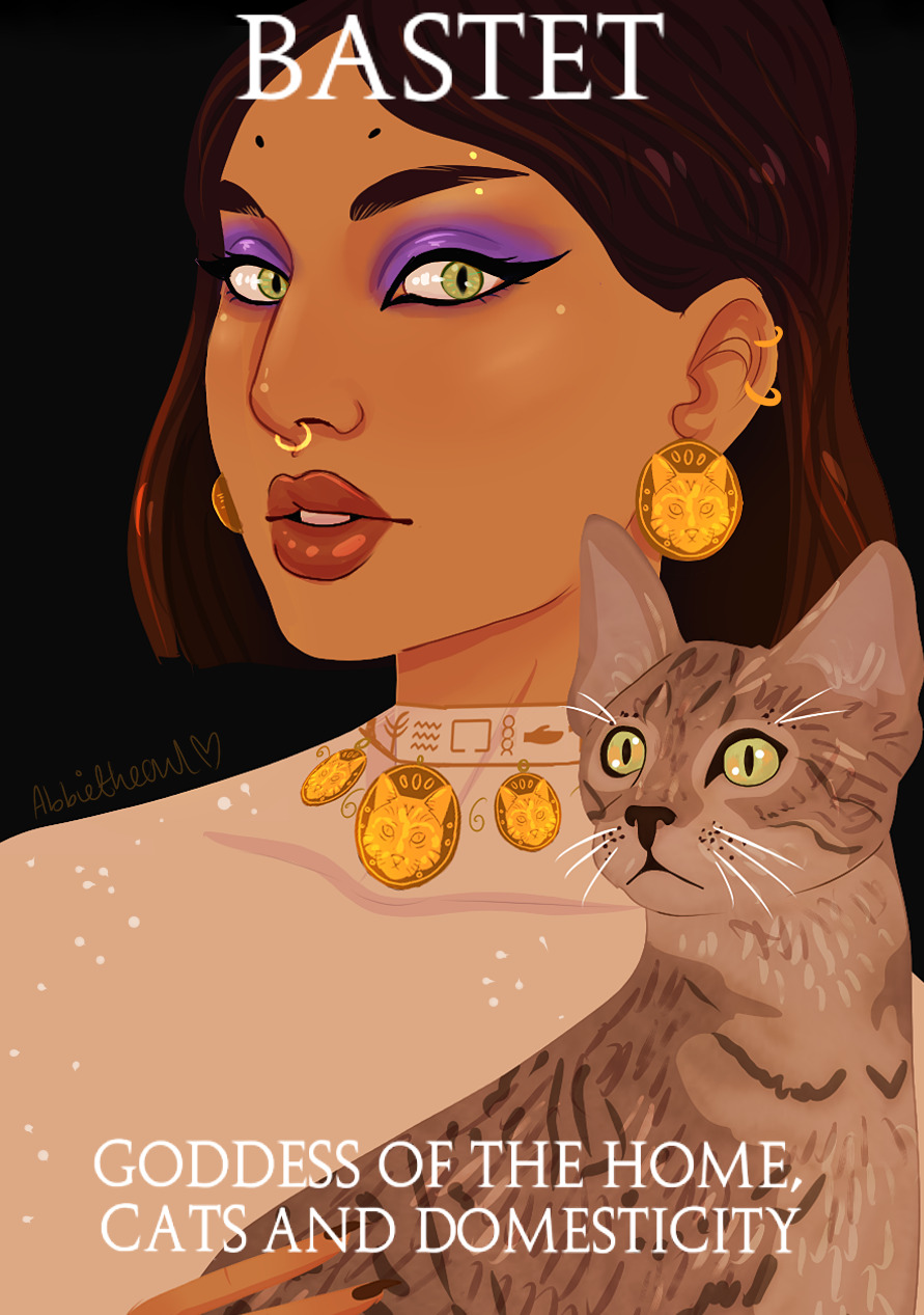 abbietheowl:  Some Egyptian Goddesses Greek goddesses part 1 // part 2  My art here
