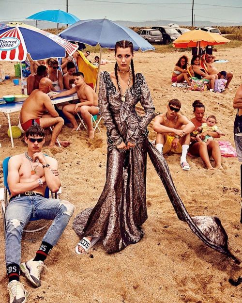 Bella Hadid, Filip Hrivnak and Julian Schneyder by Giampaolo Sgura for Vogue Japan November 2016  @b