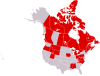 Map of US/Canadian jurisdictions where alcohol is partially or completely sold at government run stores.
More alcohol maps >>
[[MORE]]Sources:
Canada
United States